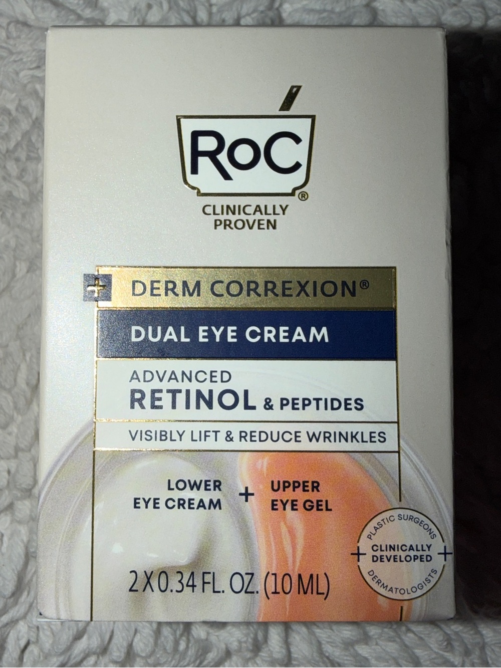 RoC Derm Correxion Dual Eye Cream with Retinol & Peptides